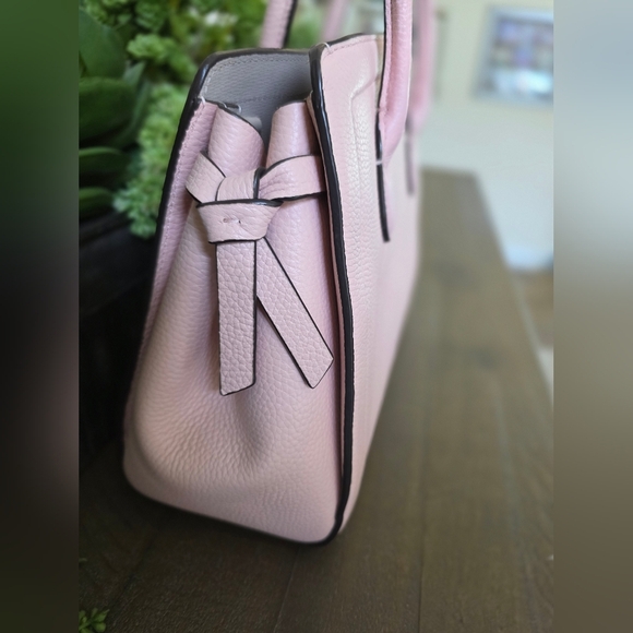 Kate Spade Mini Knott Leather Satchel/Crossbody In Mochi Pink - Picture 7 of 11